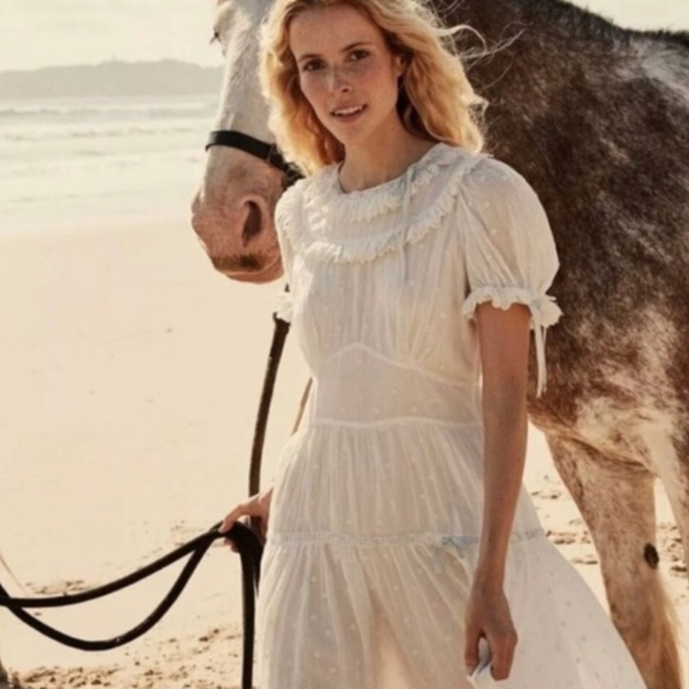 COPY - RESERVED Doen Fiore dress in salt - M